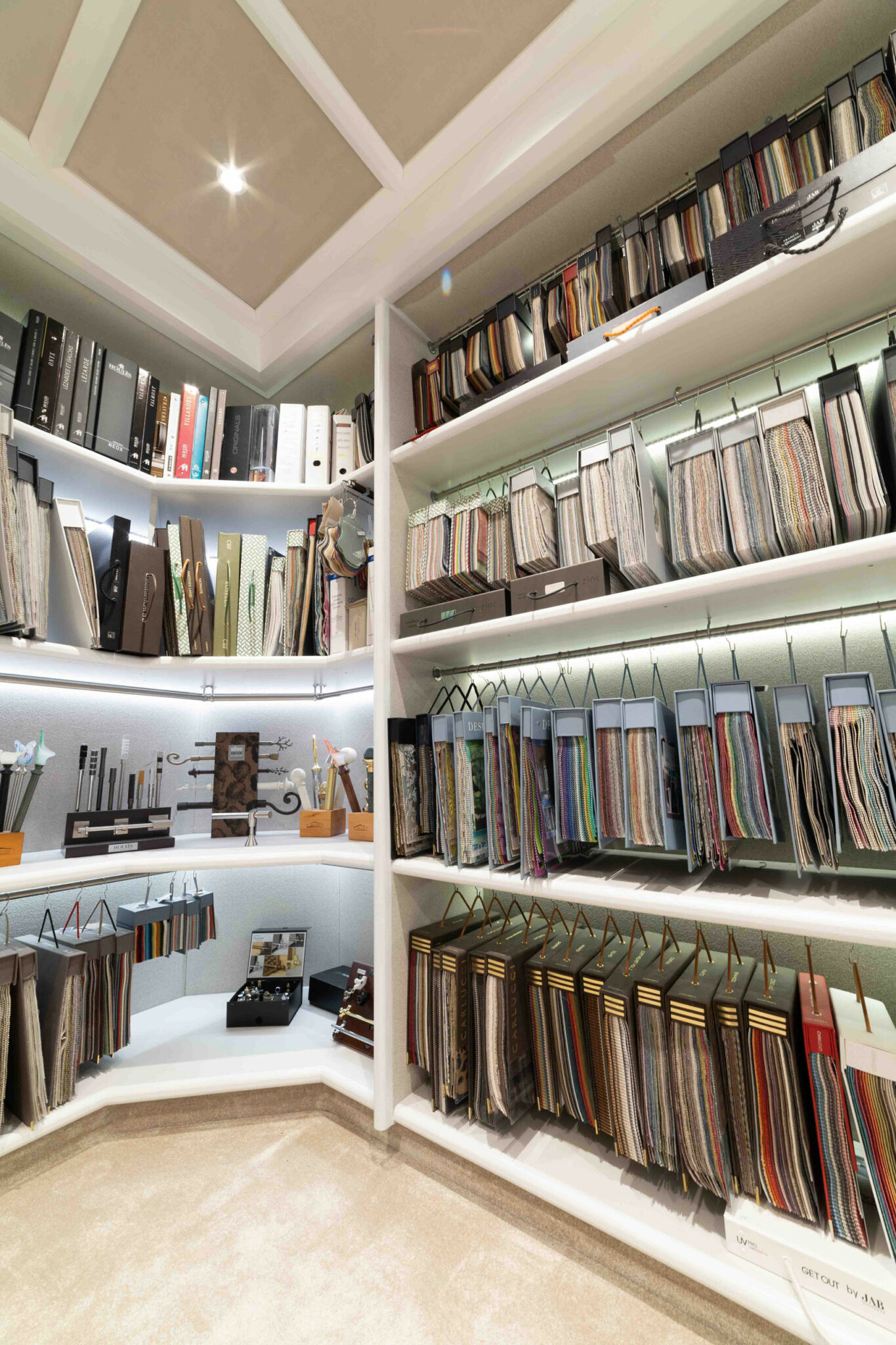 The fabric library — samples by category